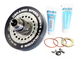 Torque Converter Kit Polini Ceramic Speed Drive Evolution 3, 134mm For Piaggio 1998