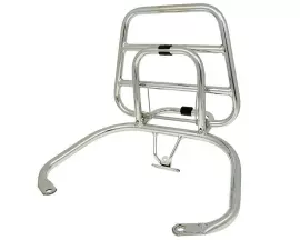 Rear Luggage Rack Folding Chrome For Vespa S, LX, LXV Touring