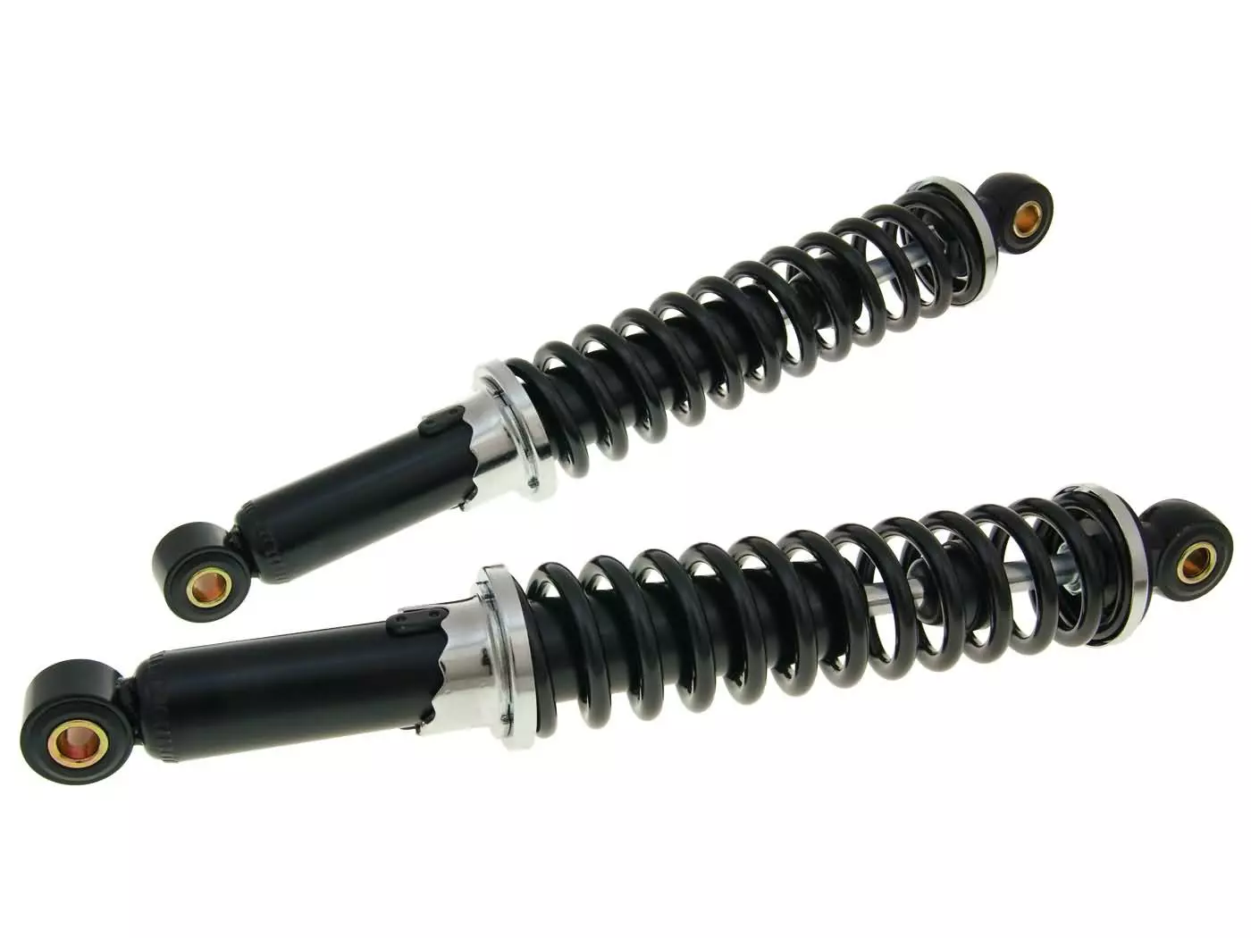 Shock Absorber Set / Shocks 340mm Adjustable Black For Puch