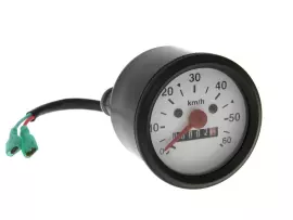 Speedometer Up To 60km/h Round Shape 60mm Black Puch, Simson, Kreidler, Sachs Zündapp