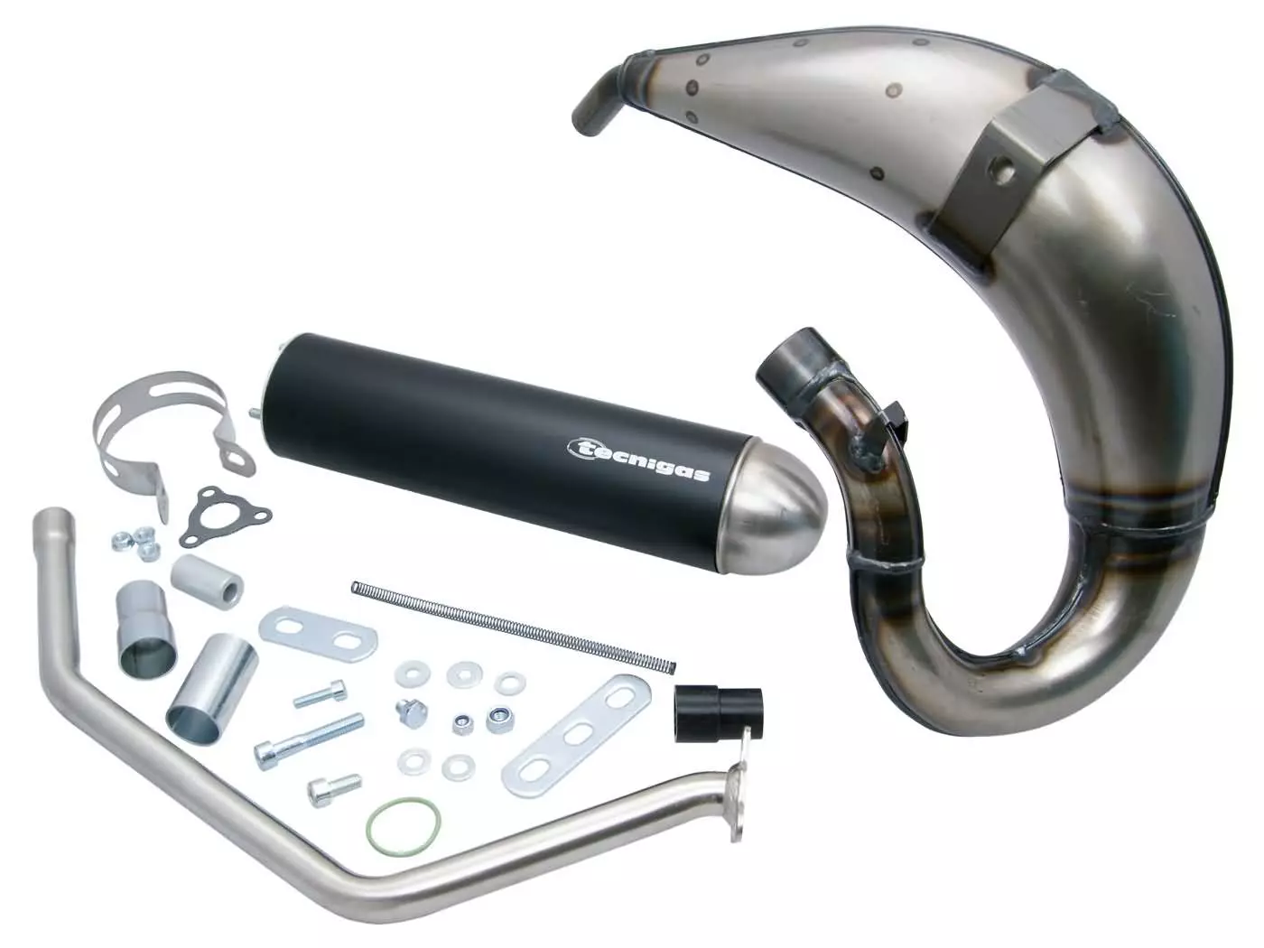 Exhaust Tecnigas E-NOX Steel For Rieju MRX RR SMX Spike2, MH Furia, Peugeot XP6