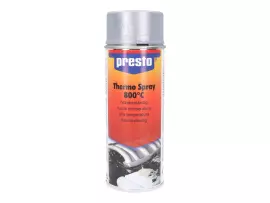 Thermo Spray Paint Presto Metallic Silver 800°C 400ml