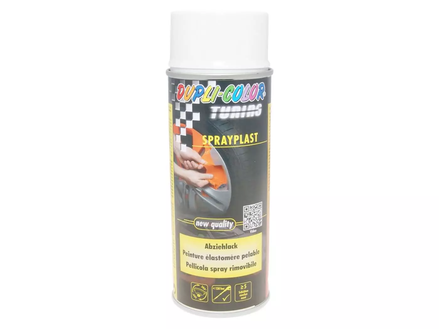 Buy now: Strippable Lacquer Dupli-Color Sprayplast White Glossy 400ml Strippable Lacquer Dupli-Color Sprayplast White Glossy 400ml
