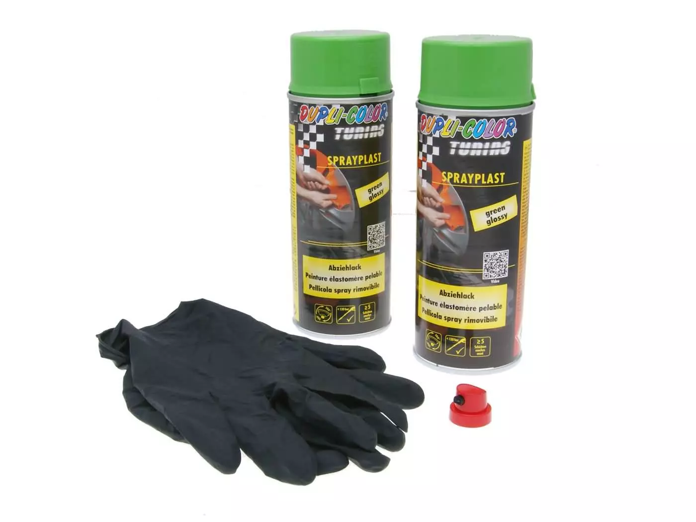 Buy now: Strippable Lacquer Dupli-Color Sprayplast Set Green Glossy 2x400ml Strippable Lacquer Dupli-Color Sprayplast Set Green Glossy 2x400ml