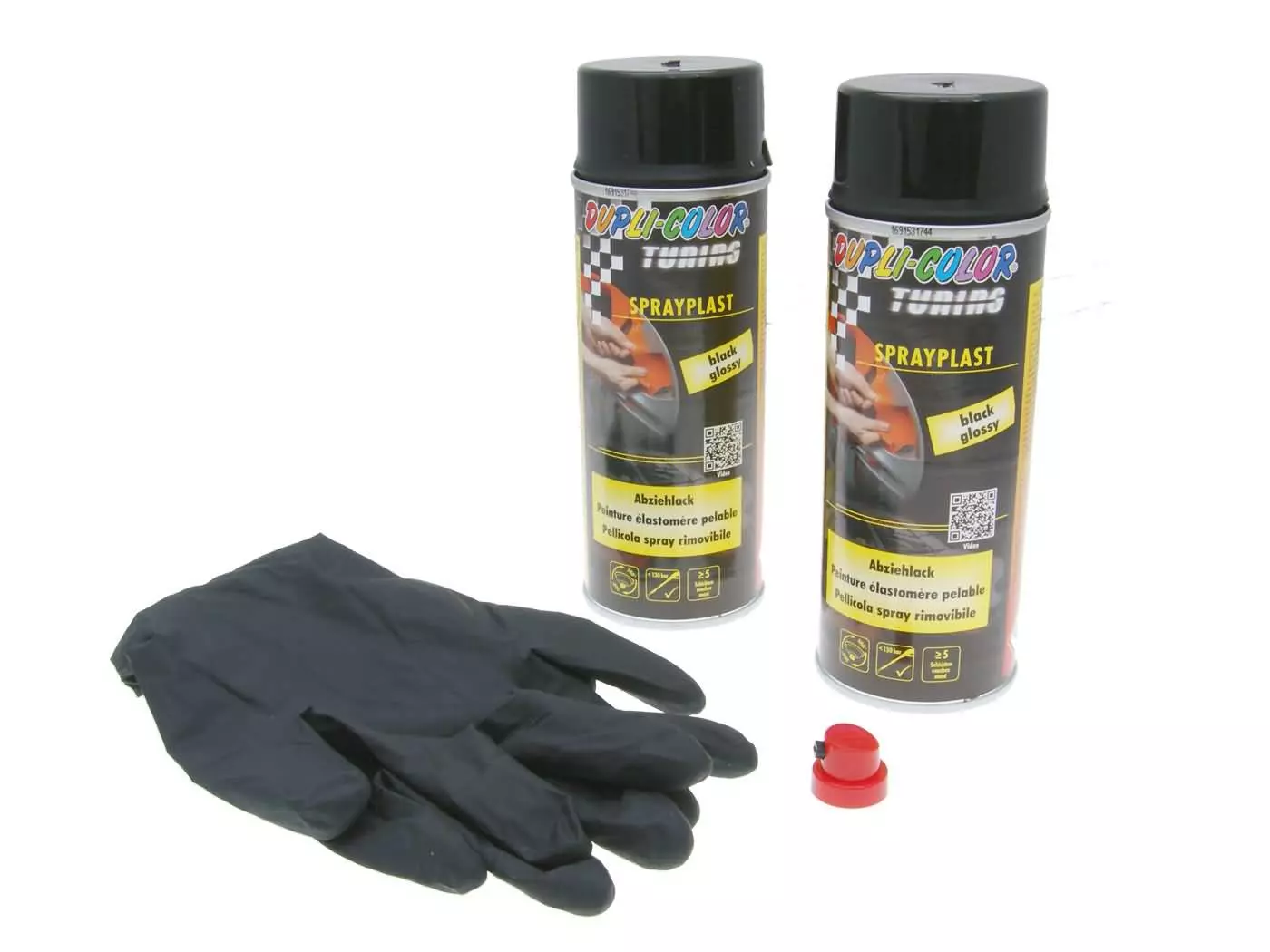 Buy now: Strippable Lacquer Dupli-Color Sprayplast Set Black Glossy 2x400ml Strippable Lacquer Dupli-Color Sprayplast Set Black Glossy 2x400ml