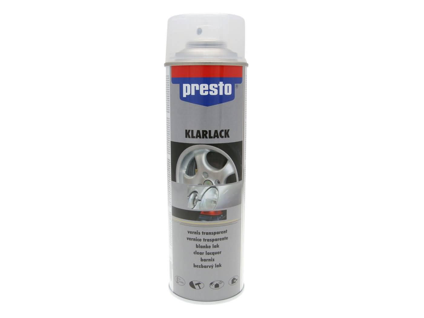Clear Lacquer Presto Glossy Finish For Spray Paints 500ml