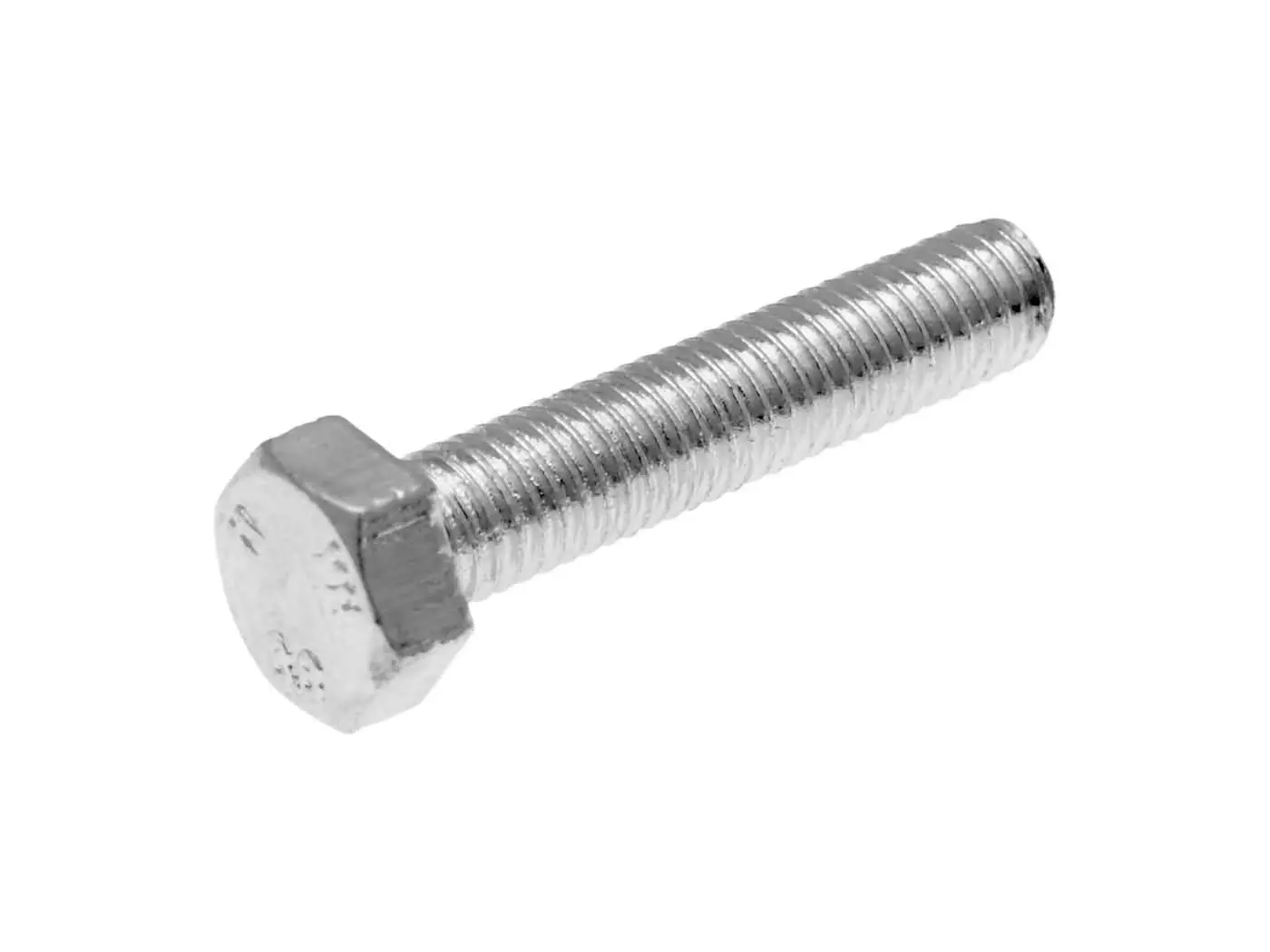 Hex Cap Screws / Tap Bolts DIN933 M5x25 Full Thread Zinc Plated Steel (25 Pcs)