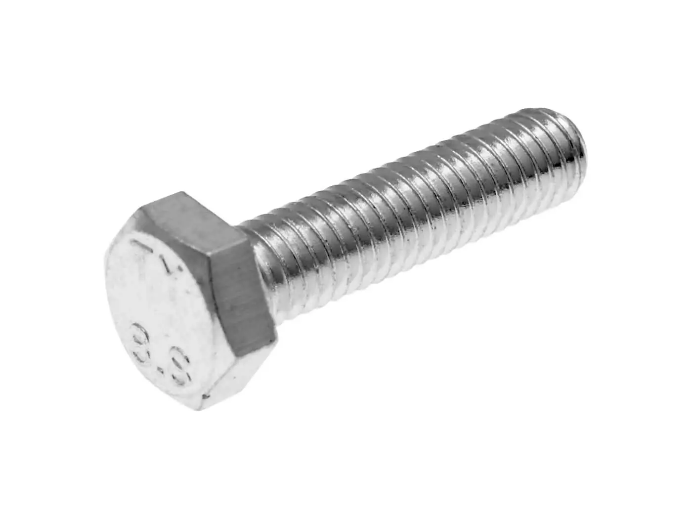 Hex Cap Screws / Tap Bolts DIN933 M6x25 Full Thread Zinc Plated Steel (25 Pcs)