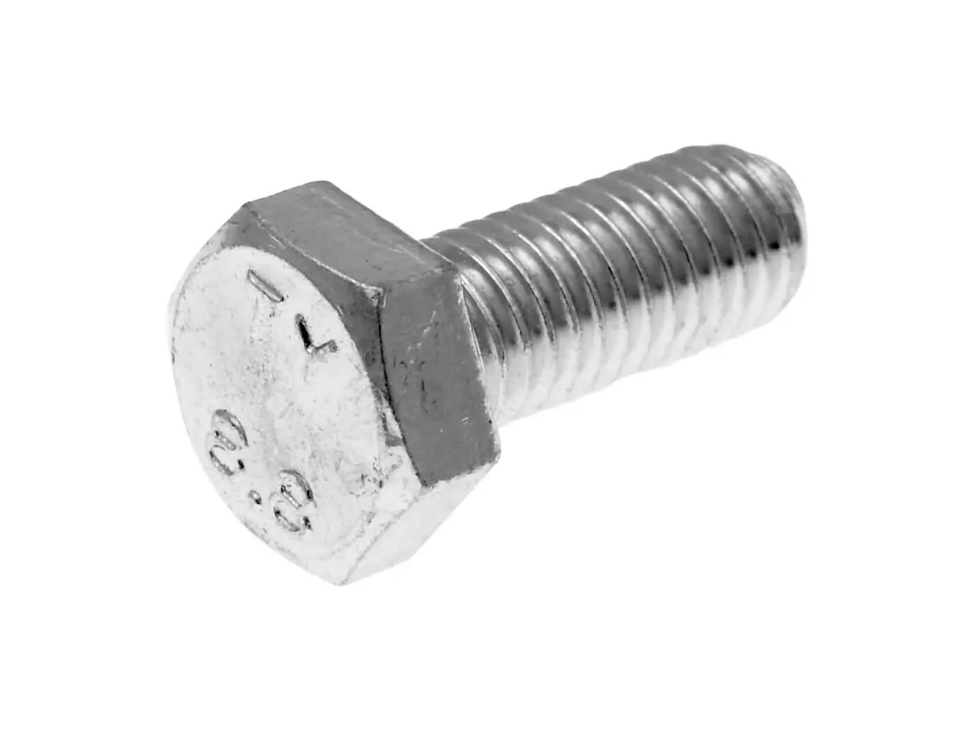 Hex Cap Screws / Tap Bolts DIN933 M8x20 Full Thread Zinc Plated Steel (50 Pcs)