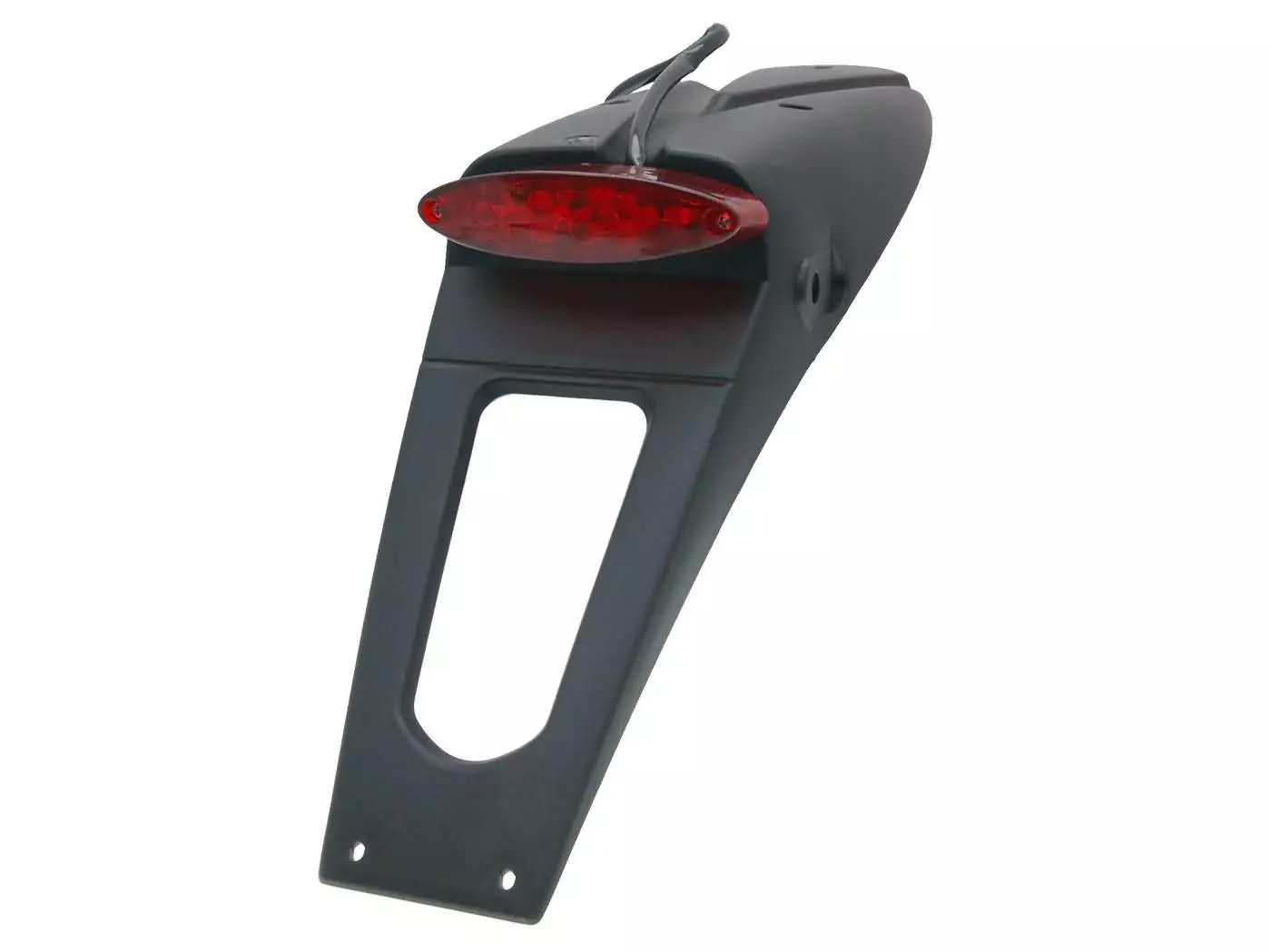 Rear Fender W/ Brake Light LED Red For Supermotard, Enduro