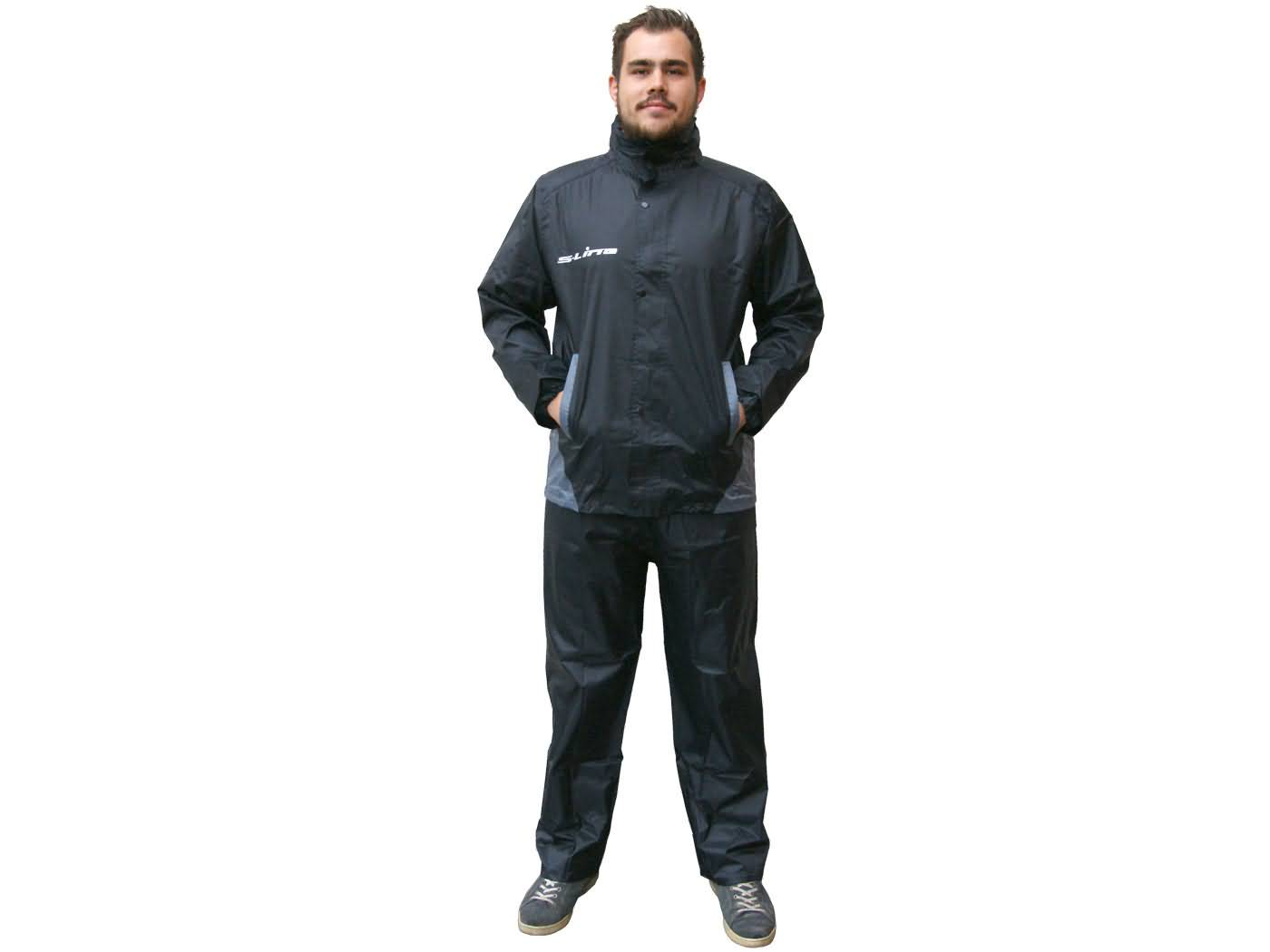 Rain Suit S-Line Black 2-piece - Size M
