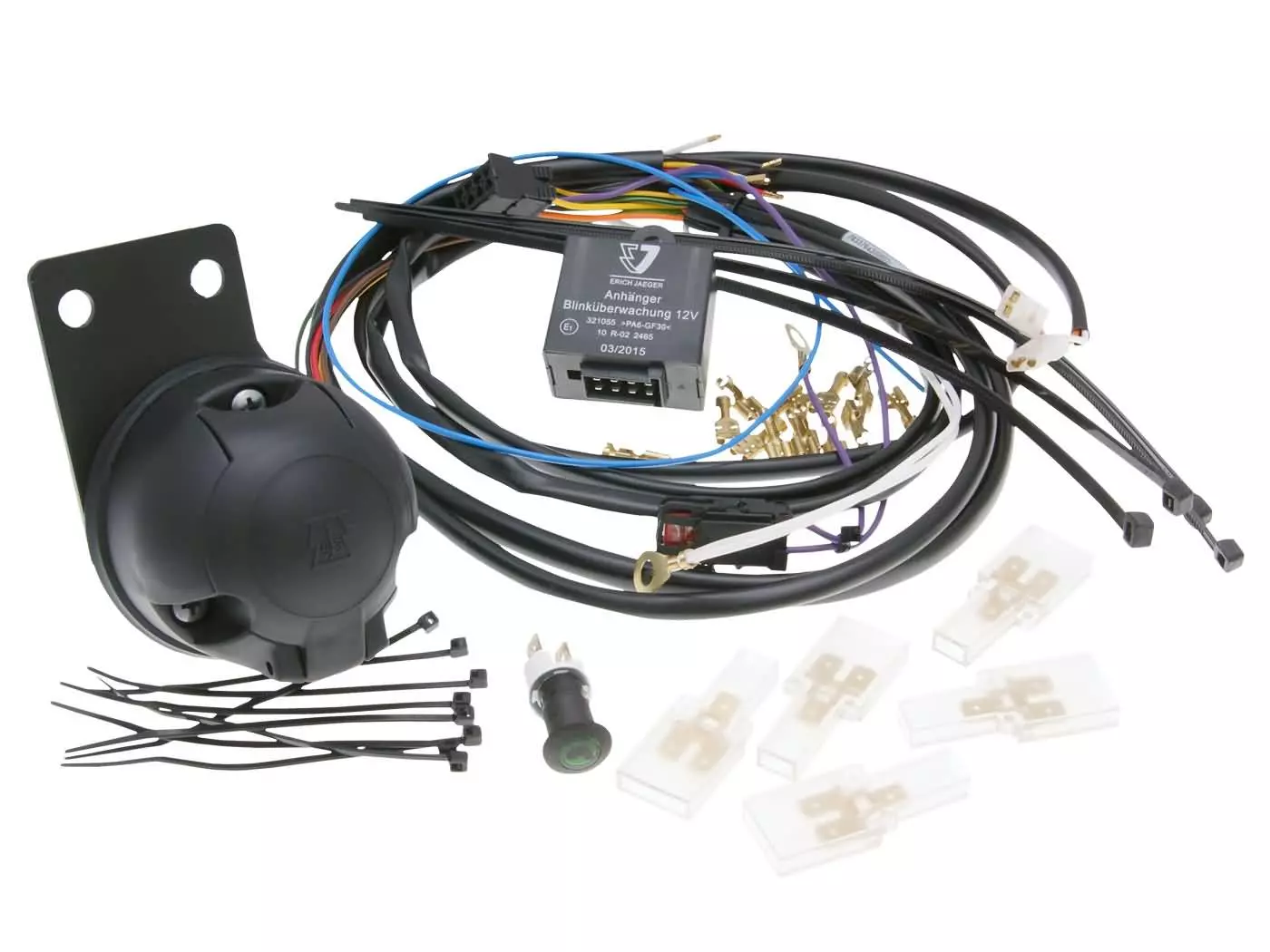 Trailer Hitch Electrical Set 7-pin (ISO) For Quad, ATV