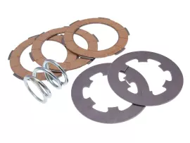 Clutch Disc Set, Cork And Steel Clutch Friction Plates Incl. Spring Ferodo For Vespa 50, 90, 125 Primavera, ET3