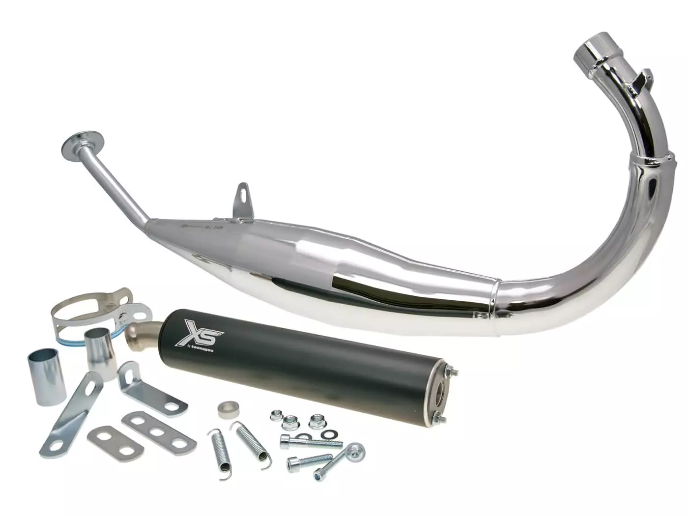 Buy now: Exhaust Tecnigas XS Chrome For Rieju, Beta, Motorhispania Exhaust Tecnigas XS Chrome For Rieju, Beta, Motorhispania