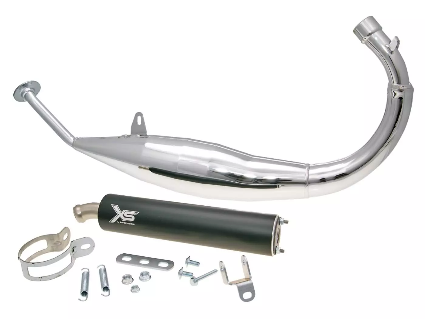 Exhaust Tecnigas XS Chrome For Yamaha DT 03-10, Malaguti XSM, XTM 03-10