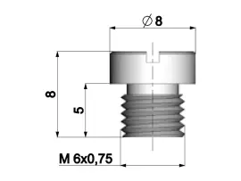 Carburetor Main Jet Polini 6mm For Dellorto Carburetor - 176