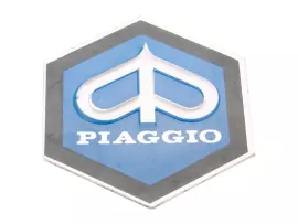 Horn Cover Emblem / Badge Piaggio 31x36mm Aluminum To Glue For Vespa PK50, PK80 82-88