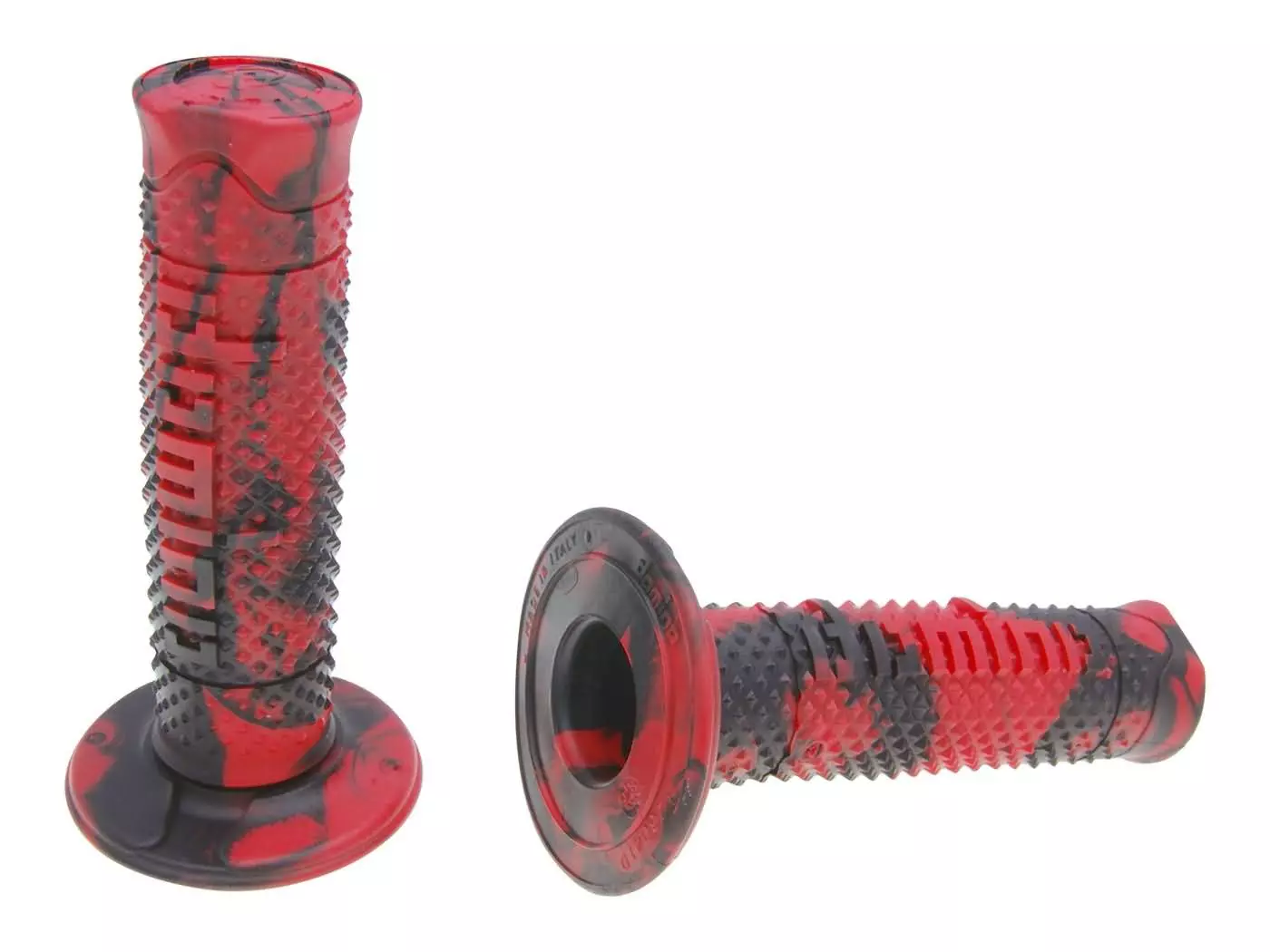 Handlebar Grip Set Domino A260 Off-road Snake Black / Red