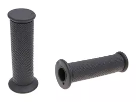 Handlebar Rubber Grip Set Domino 3720 Scooter Black 120mm