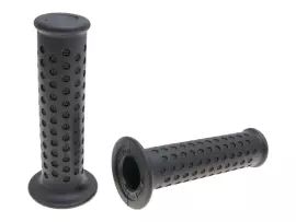 Handlebar Rubber Grip Set Domino 5243 Scooter Piaggio Style Black 128mm