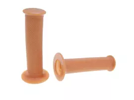 Handlebar Rubber Grip Set Domino 1124 On-road Cafe Racer Style Brown