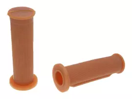 Handlebar Rubber Grip Set Domino 1058 On-road Daytona Brown Color