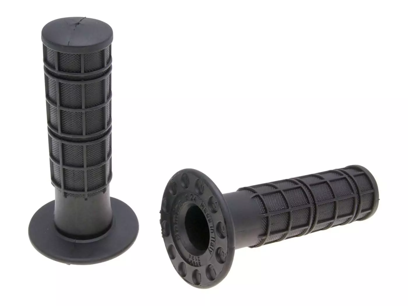 Handlebar Rubber Grip Set Domino 1131 Off-road Waffle Black