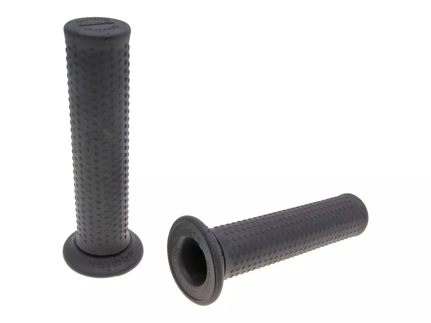 Handlebar Rubber Grip Set Domino 1908 Trial Black 128mm