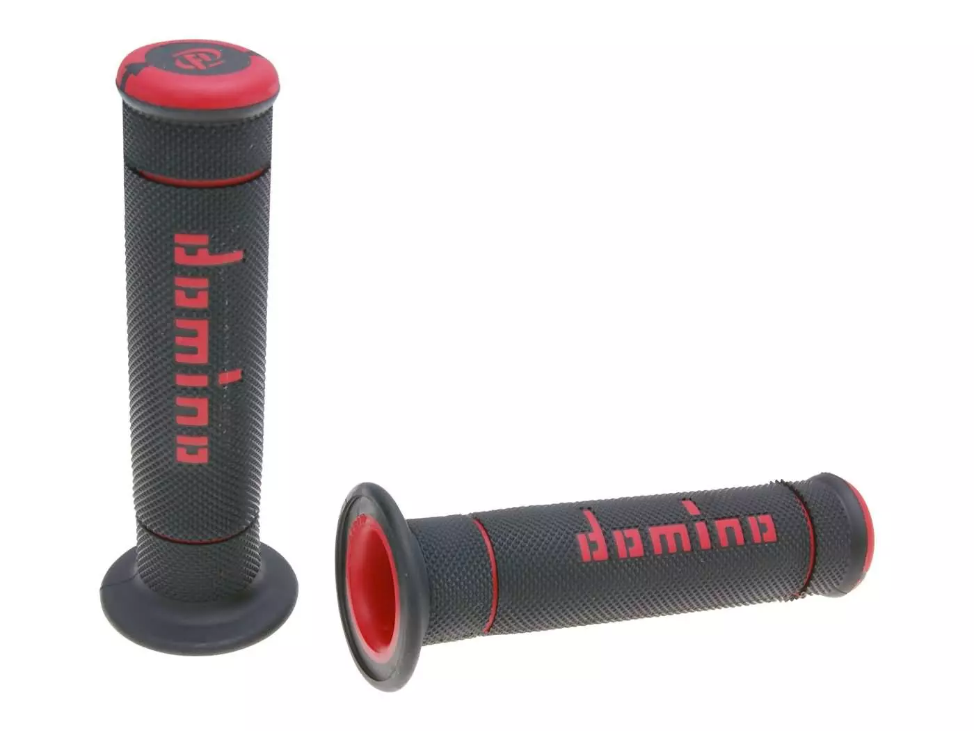 Handlebar Grip Set Domino A240 Trial Black / Red