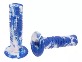 Handlebar Grip Set Domino A260 Off-road Snake Blue / White