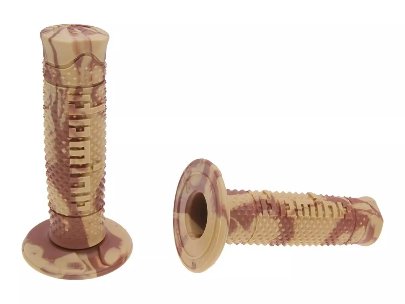 Handlebar Grip Set Domino A260 Off-road Camouflage Desert Sandy / Brown