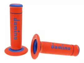Handlebar Grip Set Domino A190 Off-road Orange / Blue