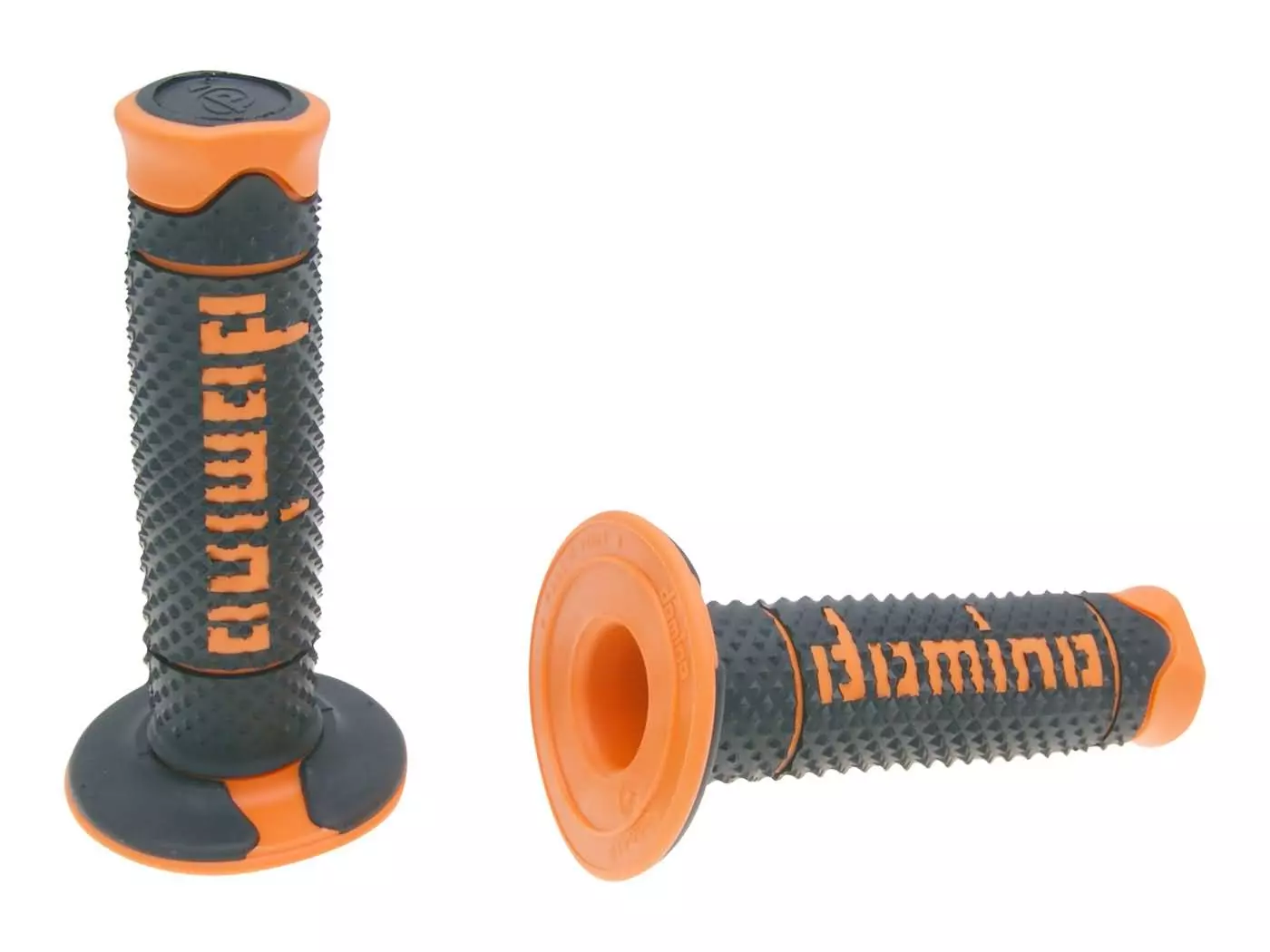 Handlebar Grip Set Domino A260 Off-road Black / Orange