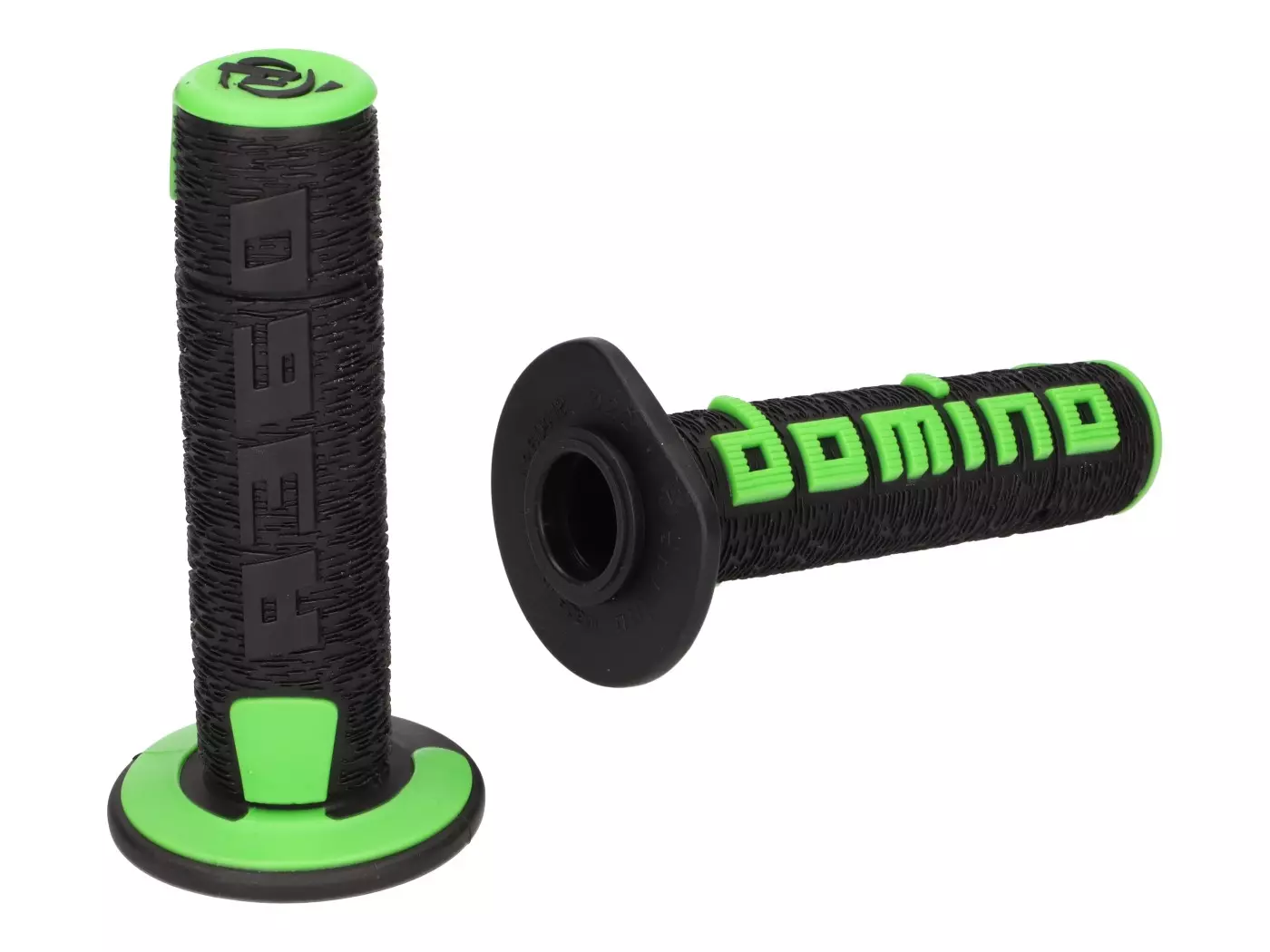 Handlebar Grip Set Domino A360 Off-road Black / Green