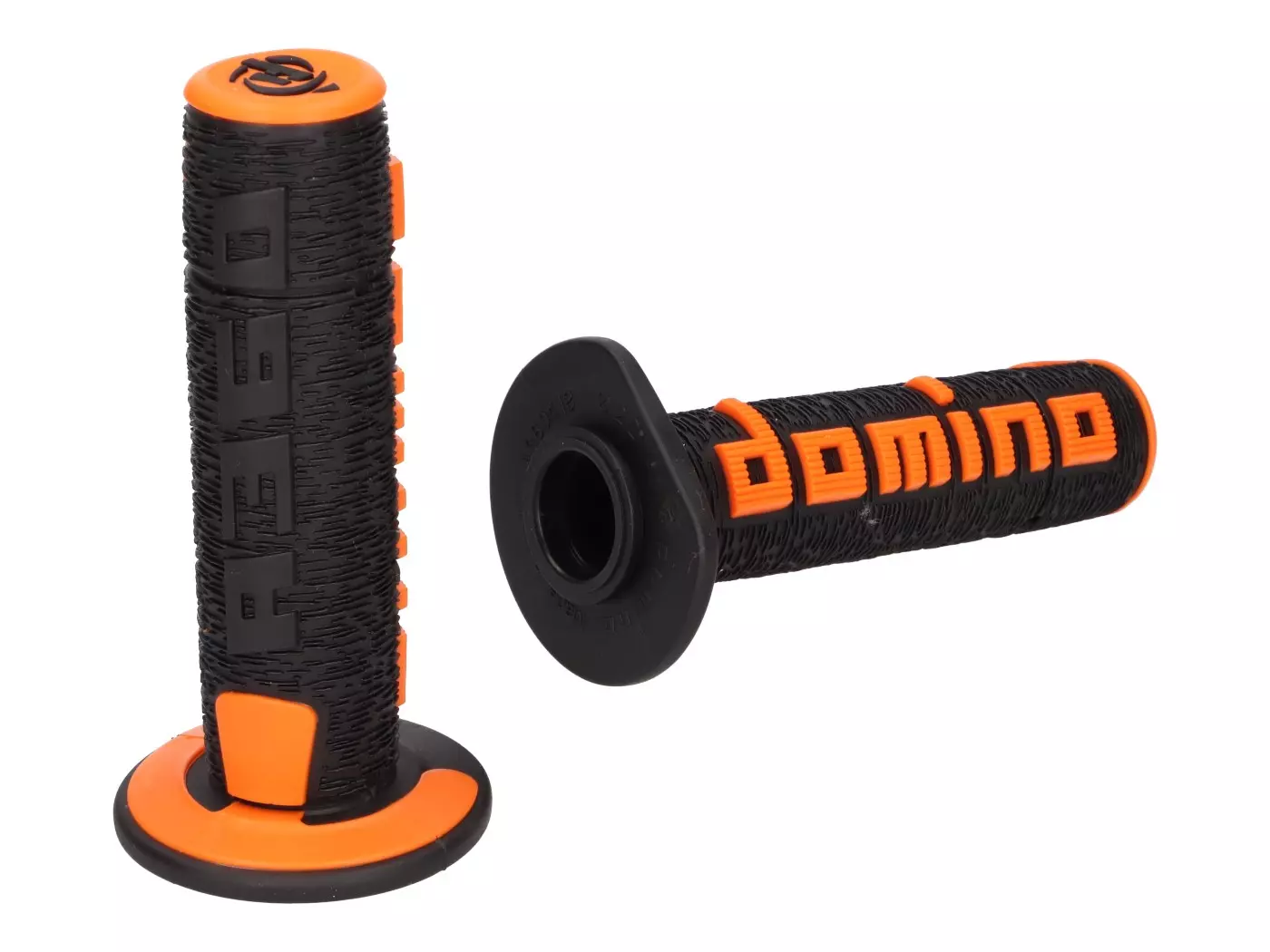 Handlebar Grip Set Domino A360 Off-road Black / Orange