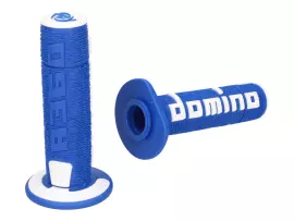 Handlebar Grip Set Domino A360 Off-road Blue / White