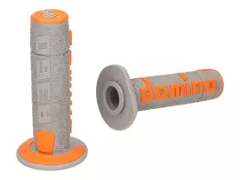 Handlebar Grip Set Domino A360 Off-road Grey / Orange