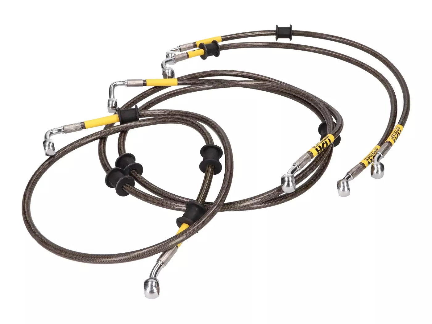 Buy now: Brake Hose Set TDR Black Carbon For Yamaha N-Max W/ ABS Brake Hose Set TDR Black Carbon For Yamaha N-Max W/ ABS