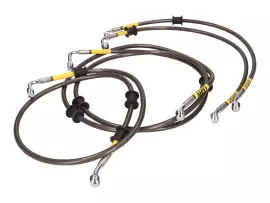 Brake Hose Set TDR Black Carbon For Yamaha N-Max W/ ABS
