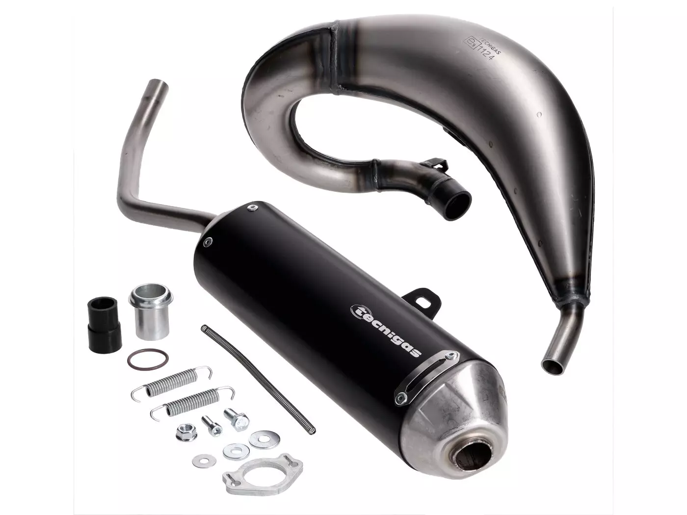 Exhaust Tecnigas E-NOX EVO Steel For Derbi Senda 00-, Aprilia RX, SX, Gilera RCR, SMT