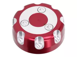 Fuel Tank Cap Aluminum Red Anodized For Aprilia RX 50, SX 50, Derbi Senda R, Senda SM, Gilera SMT 50, RCR 50