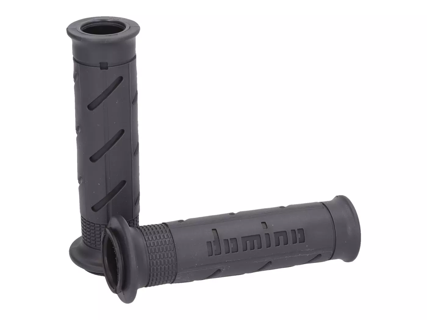 Handlebar Grip Set Domino A250 On-road Anthracite / Black Open End Grips