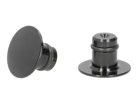 Mirror Thread Cap CNC Black M10