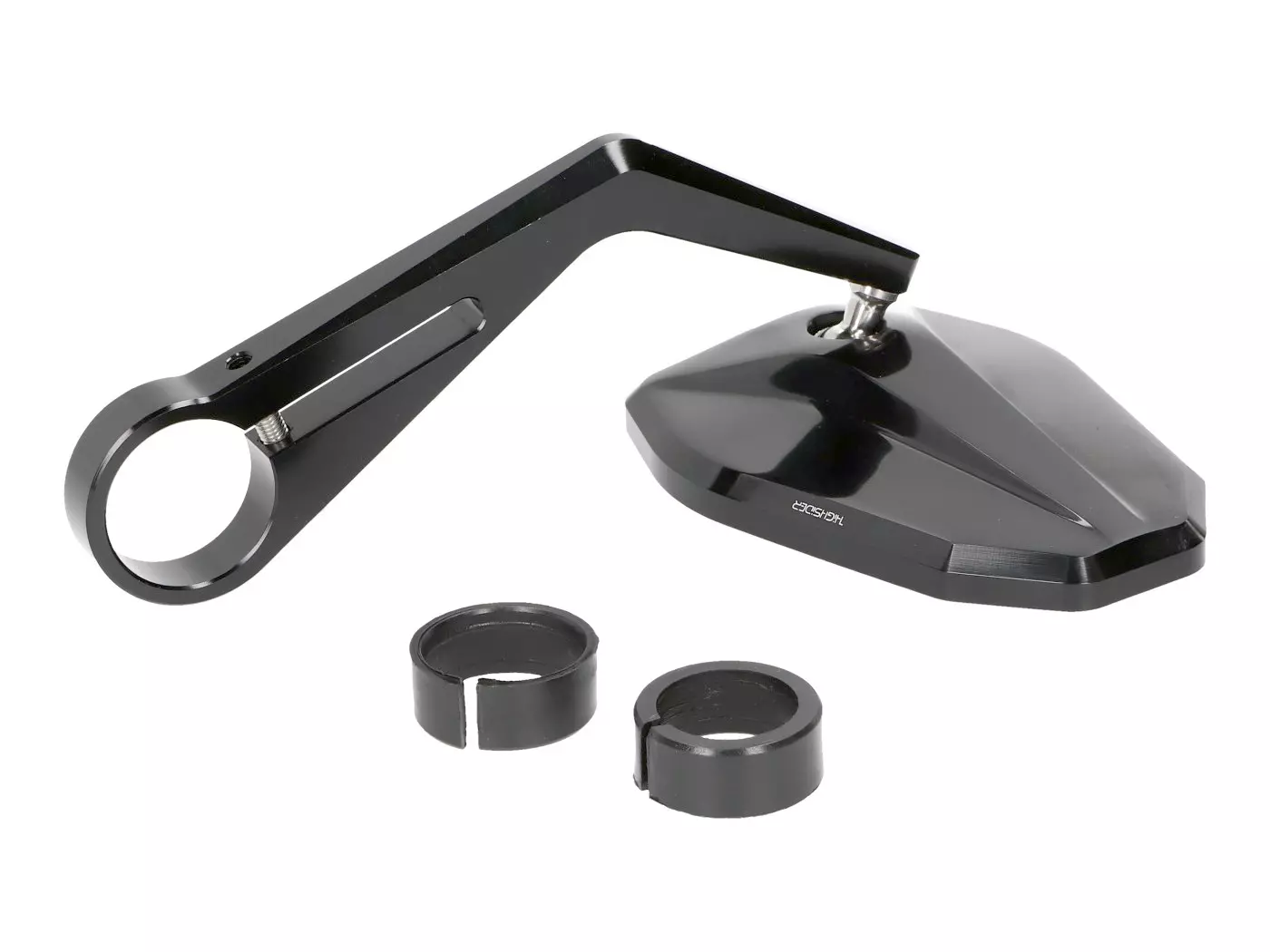 Handle Bar End Mirror Highsider Victory Black