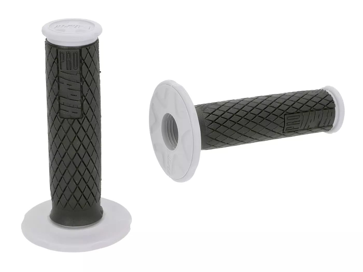 Handlebar Rubber Grip Set ProTaper Dual Density Full Diamond Black Grey