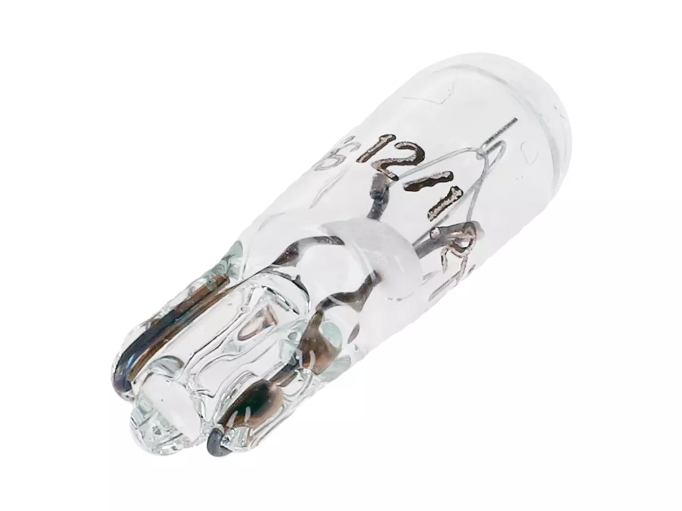 Light Bulb T5 W2x4.6d 12V-1.2W Clear W/ Glass Base