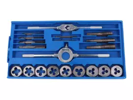 Screw Tap, Tap Wrench And Threading Die Set M3-M12 - 20 Pcs