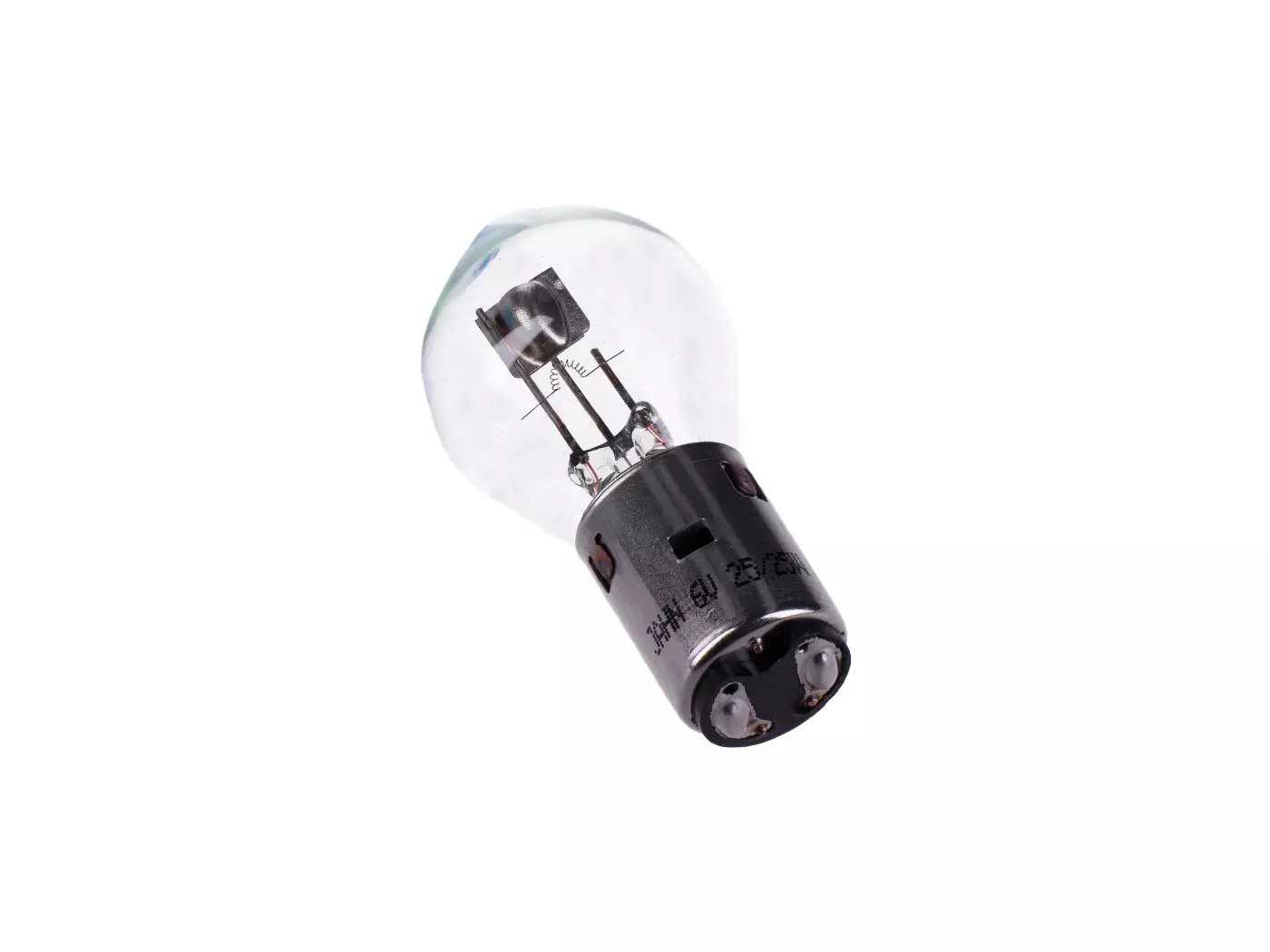 Head Lamp Bulb BA20d 6V 25/25W Clear