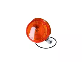 Indicator Light Assy Front 80mm Orange W/ Chromed Cap For Simson S50, S51, S70, SR50, SR80