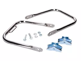 Rear Luggage Rack Chromed W/ Short Support Handle For Simson S50, S51, S70